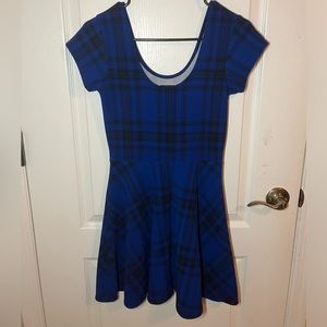 Plaid blue dess
